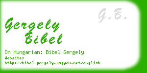 gergely bibel business card